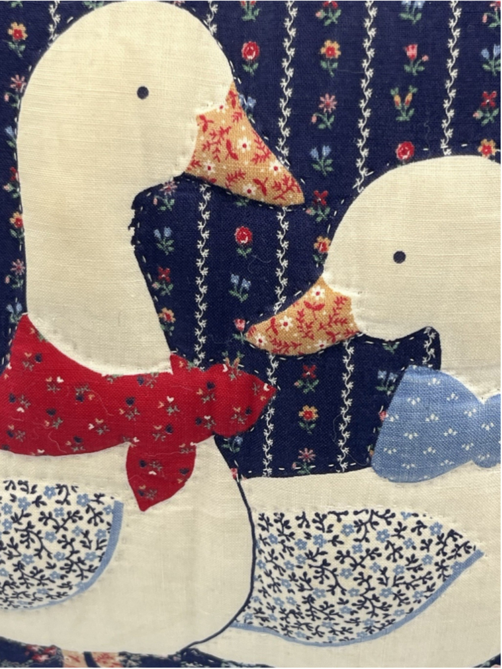 Needlework Vintage Woodland Goose Pillow Cotton HANDMADE TOSS PILLOW SEE ALL - Picture 11 of 16